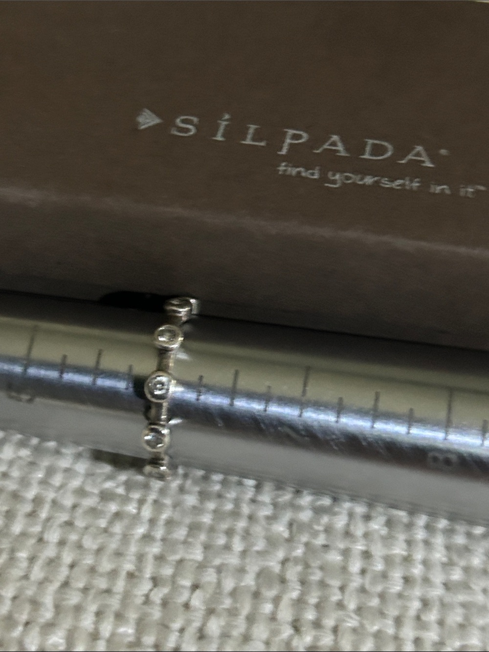 Silpada Silver Beaded Station Ring - Silver
